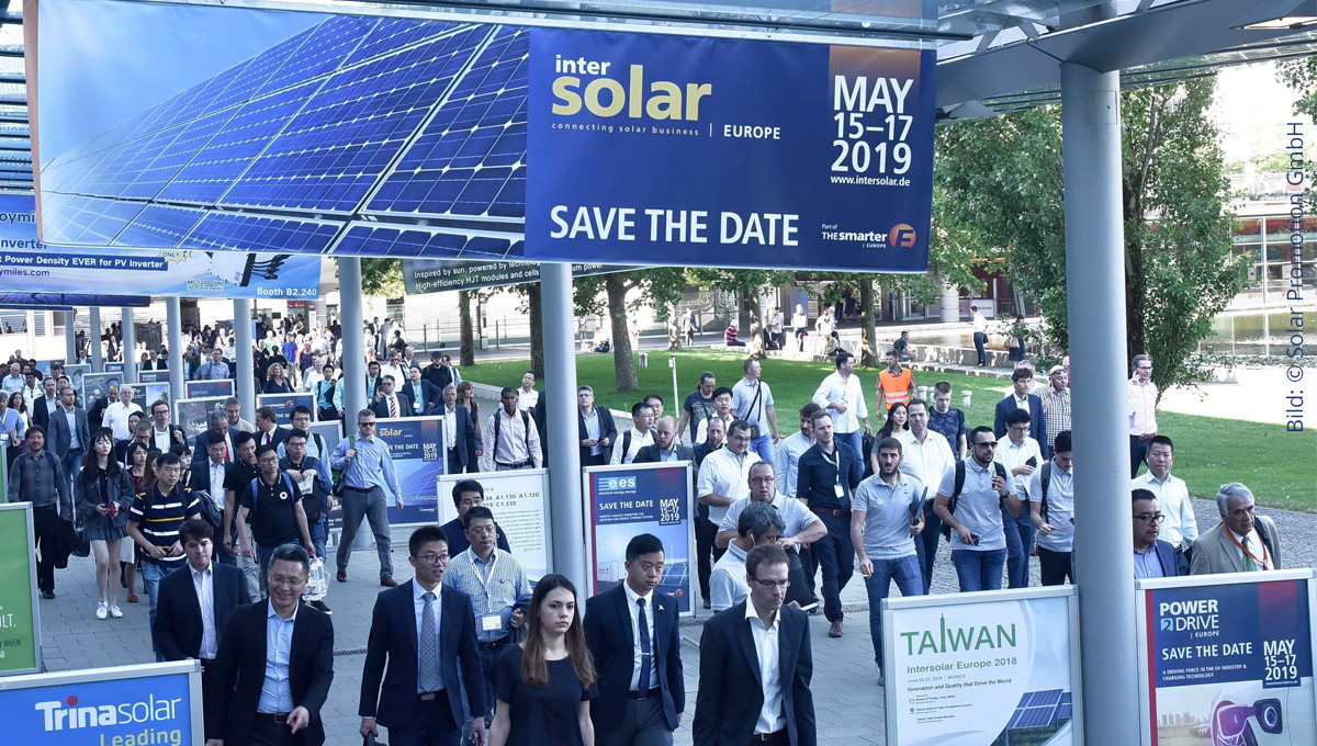 Intersolar 2019 schon im Mai