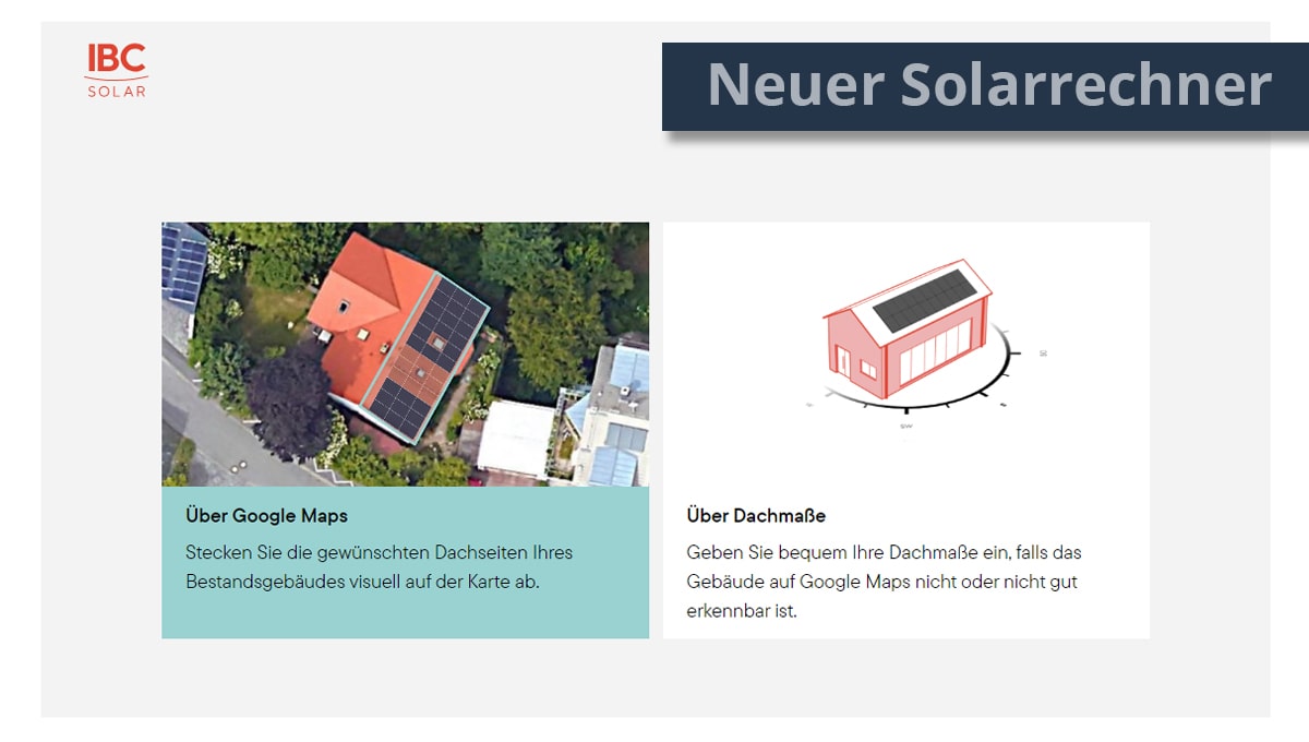 Neuer Solarrechner IBC SOLAR