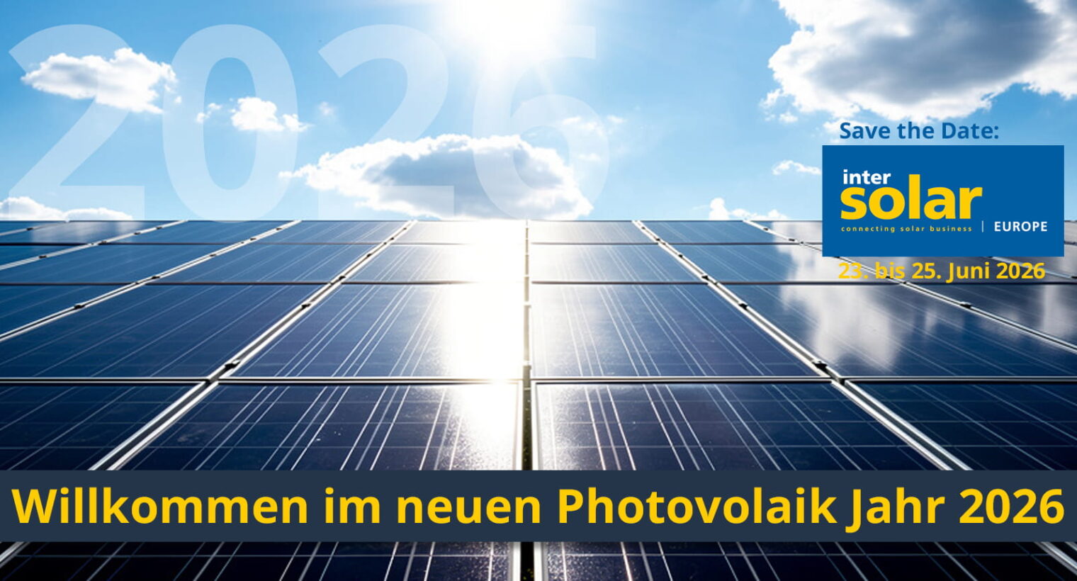 Neues PV-Jahr und Intersolar 2026