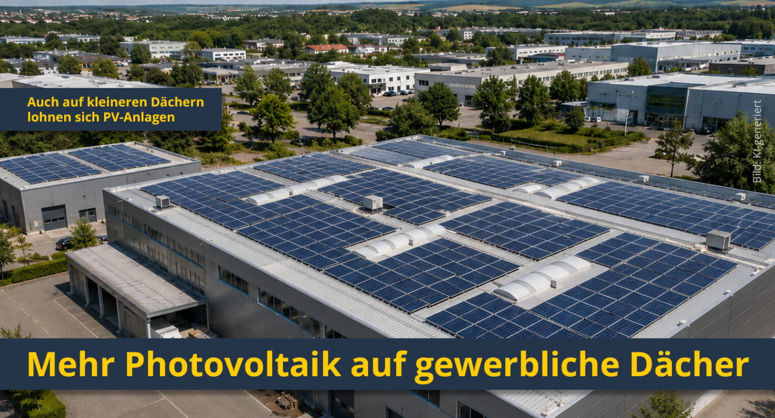 Photovoltaik auf Gewerbedächer
