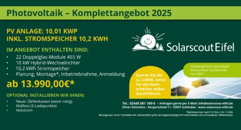 Photovoltaik Komplettangebot 2025